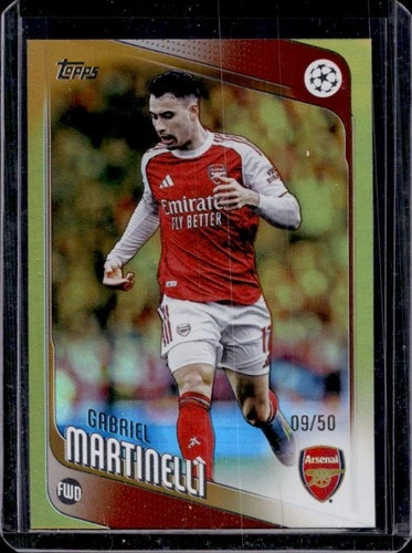 Gabriel Martinelli 2025 Topps UEFA Gold Foil /50