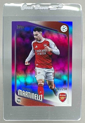 Gabriel Martinelli 2025 Topps UEFA Lamina Viola /250