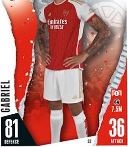 Gabriel 2023 Topps Match Attax UEFA Club Competitions