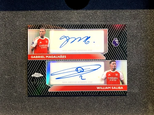 Gabriel / William Saliba 2025 Topps Chrome 10/10