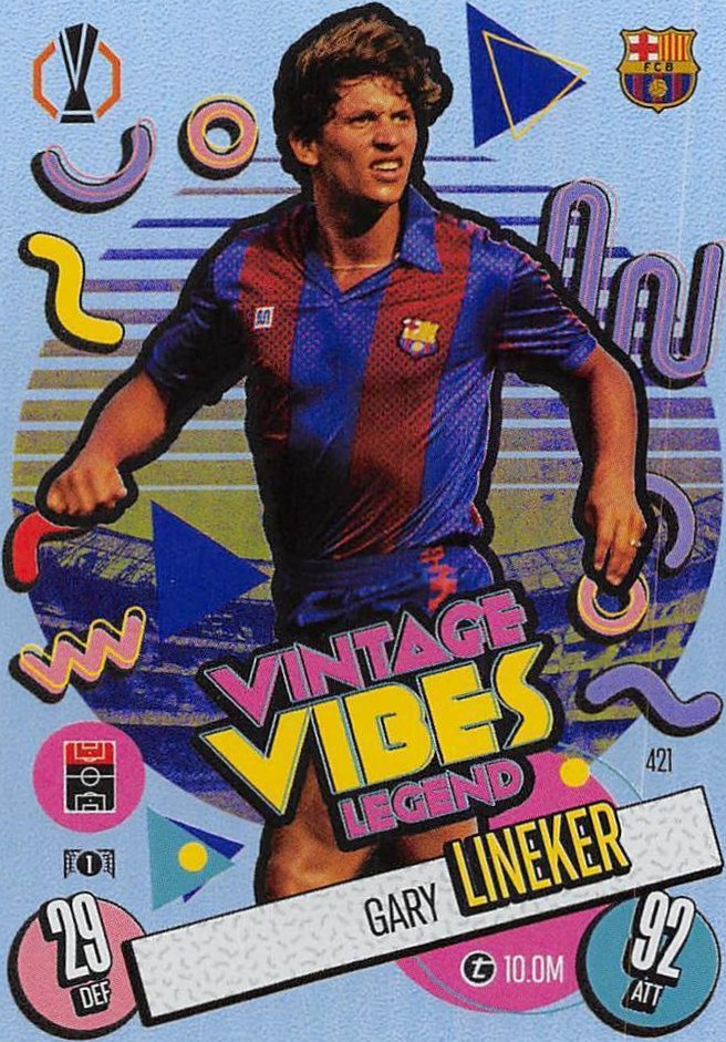 Gary Lineker 2024 Topps Match Attax UEFA Club Competitions