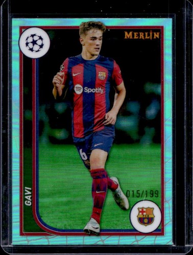 Gavi 2023 Topps Chrome Merlin Aqua Refractor /199