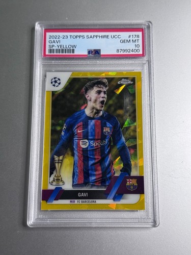 Gavi 2022 Topps Chrome Sapphire Yellow /99