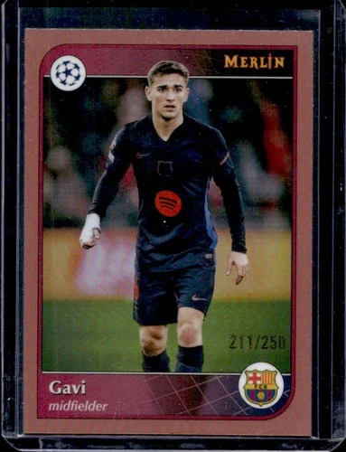 Gavi 2024 Topps Merlin Chrome UEFA Rose Gold Refractor /250