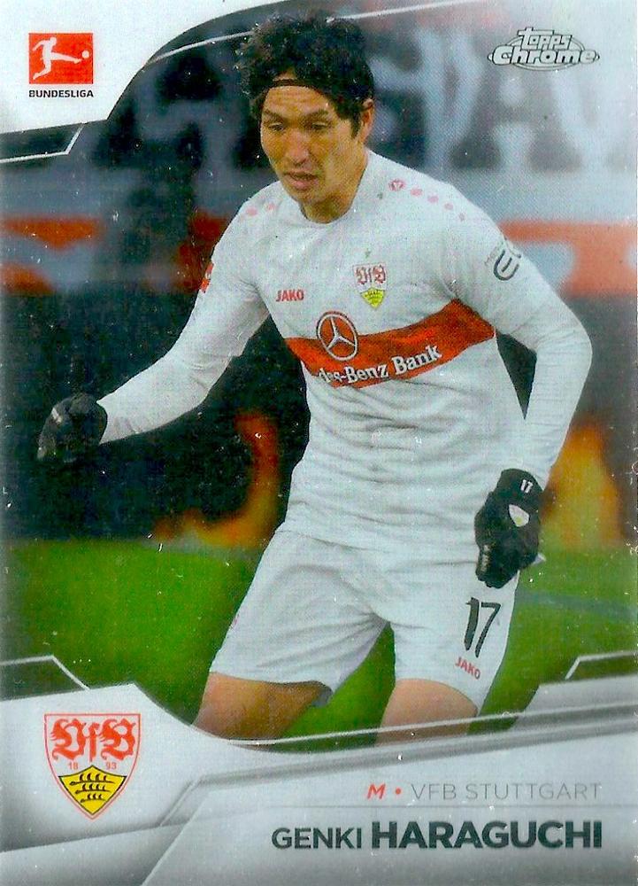 Genki Haraguchi 2022 Topps Chrome Bundesliga 92