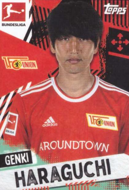 Genki Haraguchi 2021 Topps Bundesliga Stickers