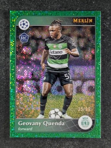 Geovany Quenda 2024 Topps Merlin Chrome Green Speckle Refractor /99