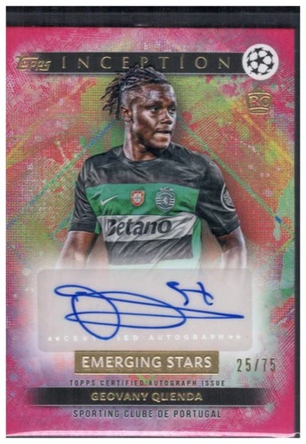 Geovany Quenda 2024 Topps Inception UCC Pink Foil /75
