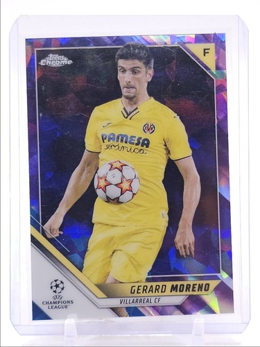 Gerard Moreno 2021 Topps Chrome UEFA Sapphire Purple /25