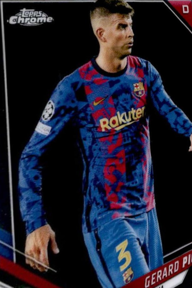 Gerard Piqué 2021 Topps Chrome UCC 166