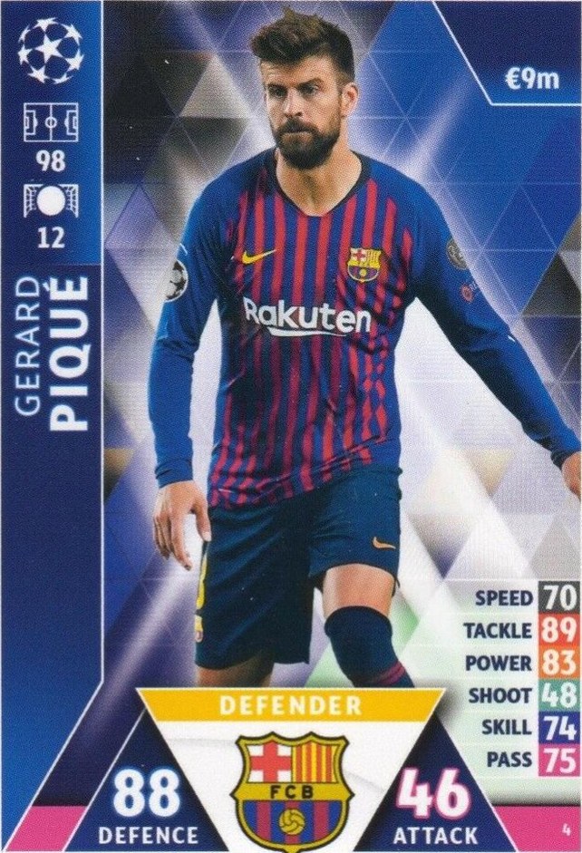 Gerard Piqué 2018 Topps Match Attax UEFA 4