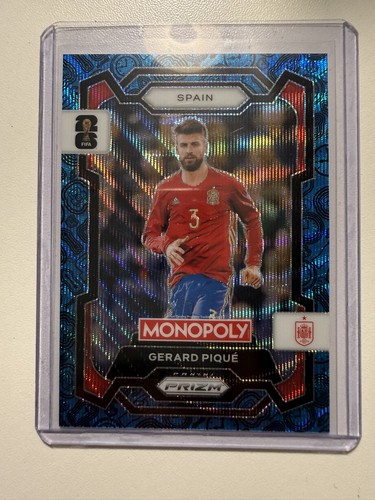 Gerard Piqué 2026 Panini Monopoly Prizm Copa Mundial FIFA Onda Azul