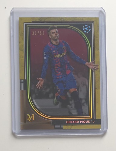 Gerard Piqué 2021 Topps Museum Gold /50