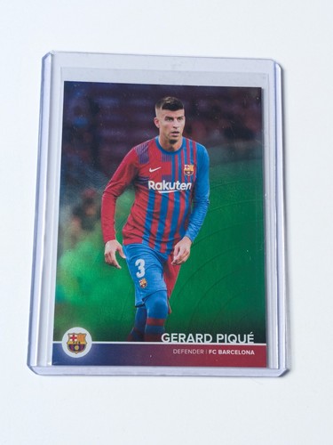 Gerard Pique 2021 Topps Barcelona Team Set Neon Green /75
