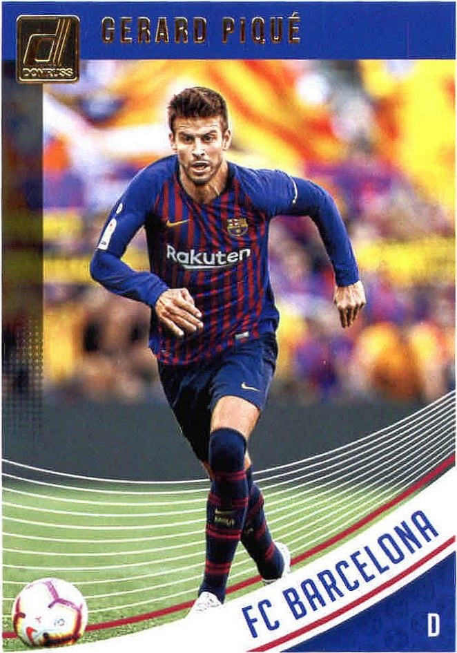 Gerard Pique 2018 Panini Donruss Soccer 7