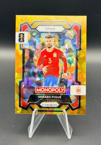 Gerard Pique 2026 Panini Monopoly Prizm FIFA World Cup Gold Ice