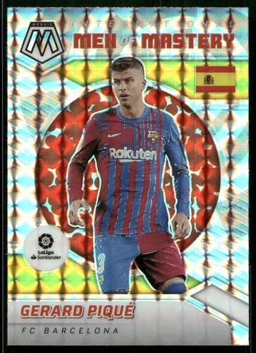 Gerard Pique 2021 Panini Mosaic Silver Mosaic Prizm