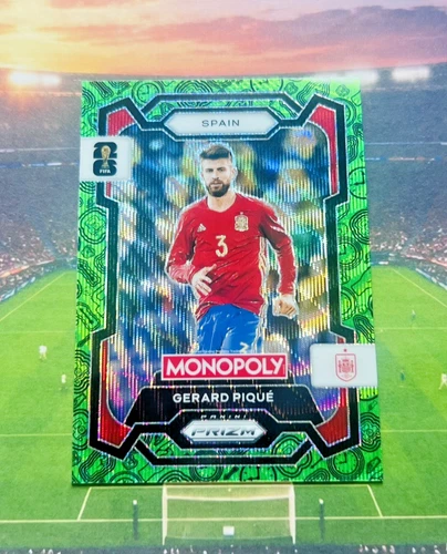 Gerard Pique 2026 Panini Prizm Green Black Wave