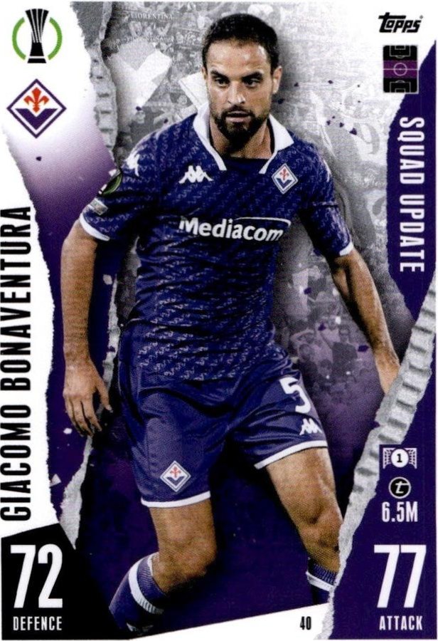 Giacomo Bonaventura 2023 Topps Match Attax UEFA Club Competitions Extra