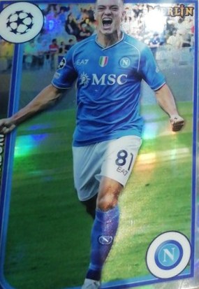 Giacomo Raspadori 2023 Topps Chrome Merlin Collections 125