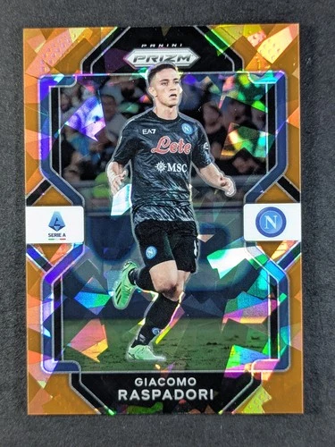 Giacomo Raspadori 2022 Panini Chronicles Prizm Orange Ice /23