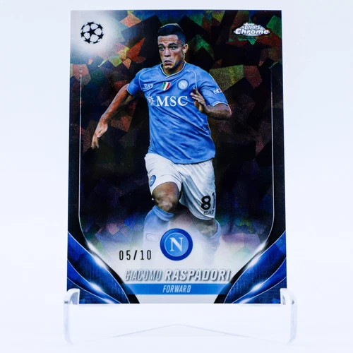 Giacomo Raspadori 2024 Topps Cromo Zafiro UEFA Sapphire /10