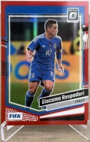 Giacomo Raspadori 2024 Panini Donruss Optic Red /299