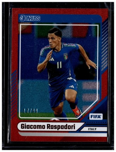Giacomo Raspadori 2024 Panini Donruss Red /99