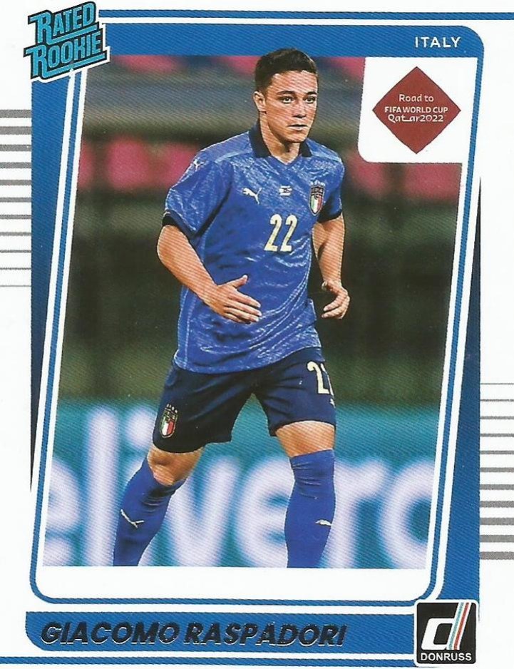 Giacomo Raspadori 2021 Panini Donruss Soccer 187