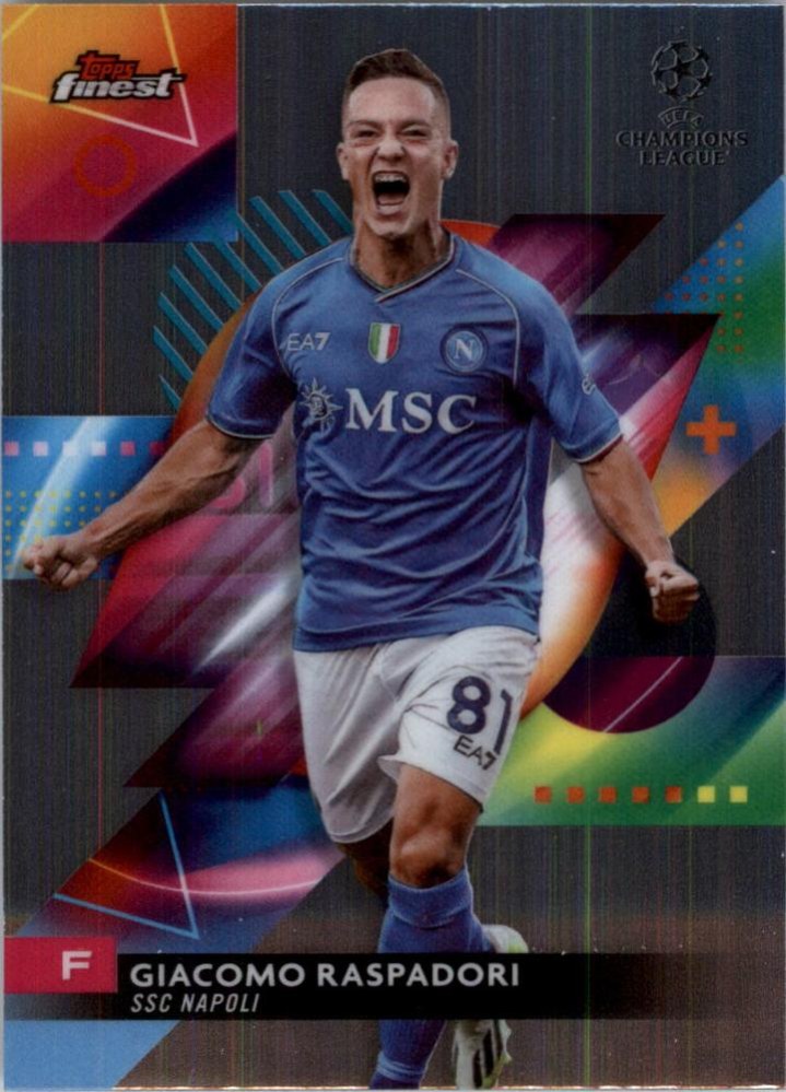 Giacomo Raspadori 2023 Topps Finest UEFA Club Competitions