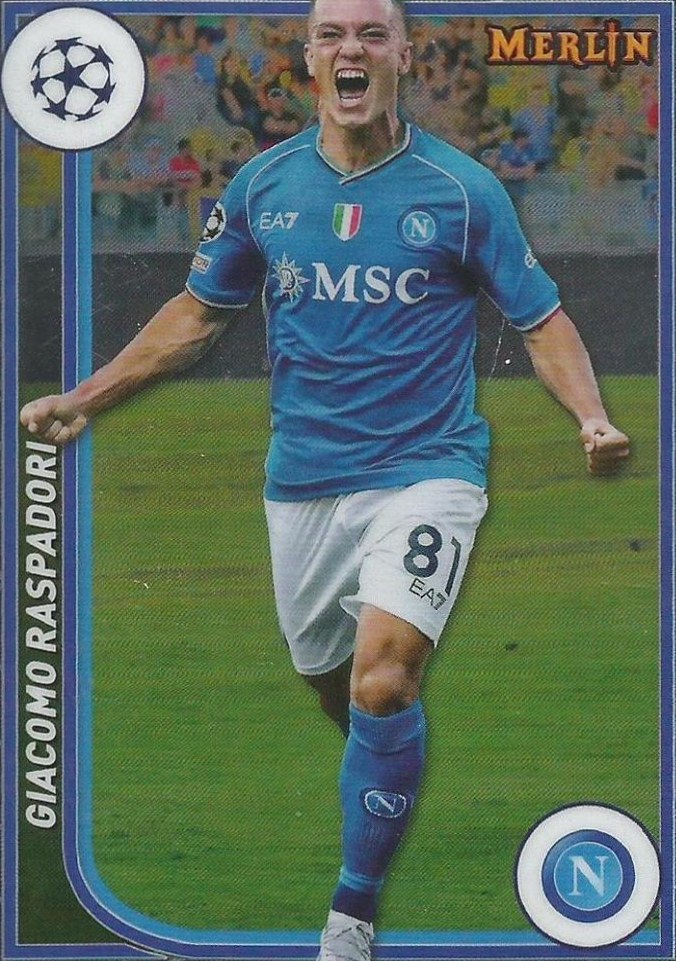 Giacomo Raspadori 2023 Topps Merlin UEFA Club Competitions