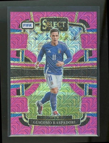 Giacomo Raspadori 2023 Panini Select Pink Mojo Prizm /199
