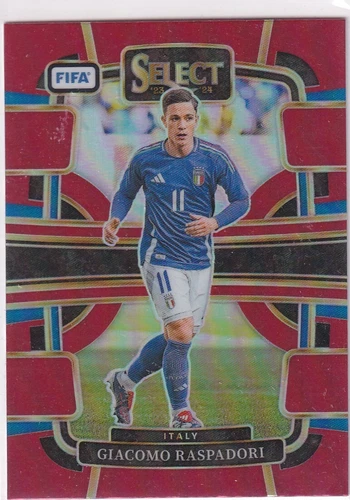 Giacomo Raspadori 2023 Panini Select Red Prizm