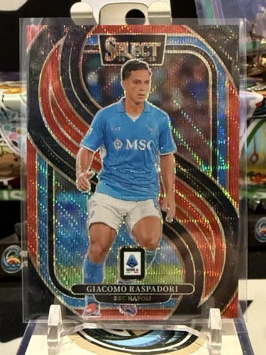 Giacomo Raspadori 2024 Panini Select Red Wave Prizm /38
