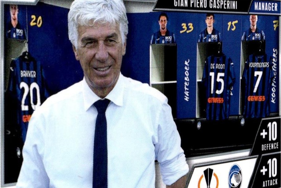 Gian Piero Gasperini 2023 Topps Match Attax UEFA Club Competitions Extra