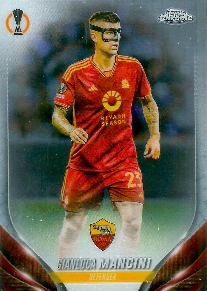Gianluca Mancini 2023 Topps Chrome UEFA Club Competitions