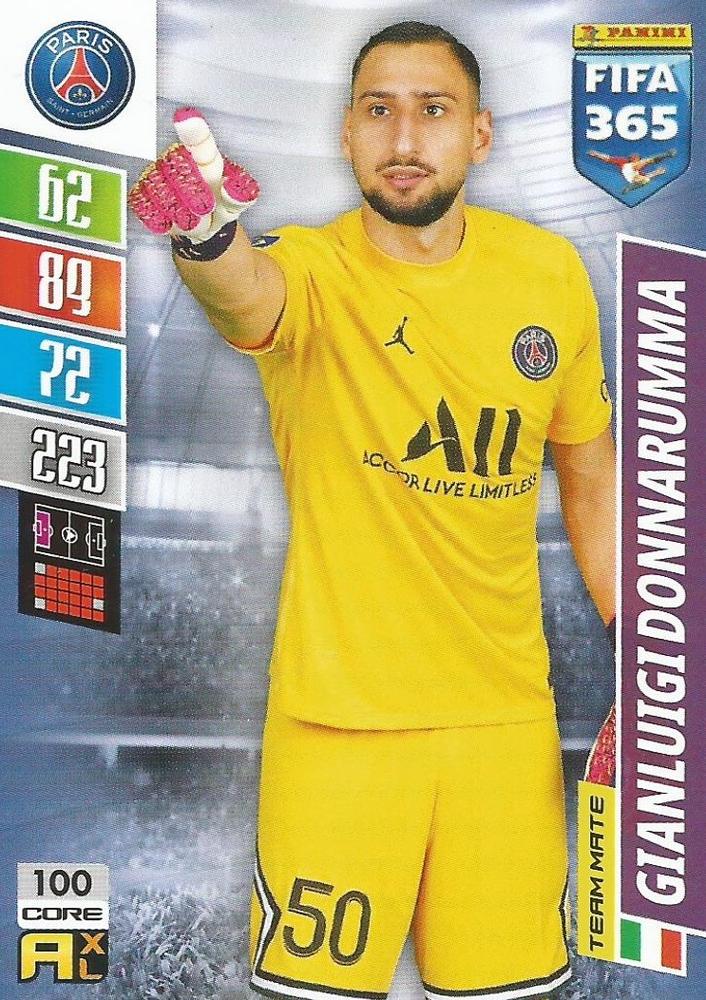Gianluigi Donnarumma 2022 Panini Adrenalyn XL FIFA 365