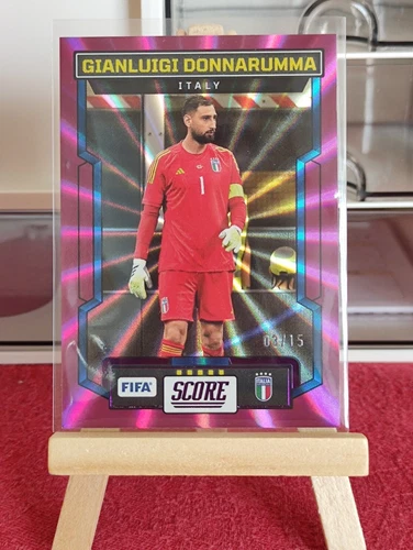 Gianluigi Donnarumma 2023 Panini Score FIFA Purple Laser /15