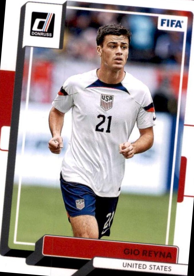 Gio Reyna 2022 Panini Donruss Soccer 170