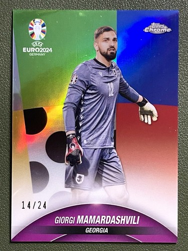 Giorgi Mamardashvili 2024 Topps Chrome UEFA Euro /24