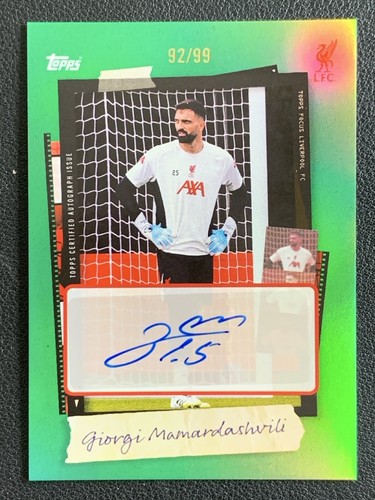 Giorgi Mamardashvili 2025 Topps Focus Verde /99