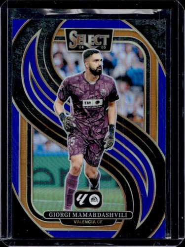 Giorgi Mamardashvili 2024 Panini Select La Liga Blue Prizm Mezzanine #104