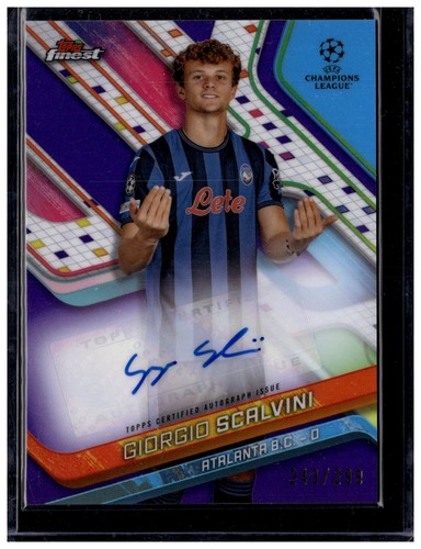 Giorgio Scalvini 2024 Topps Finest Purple /299