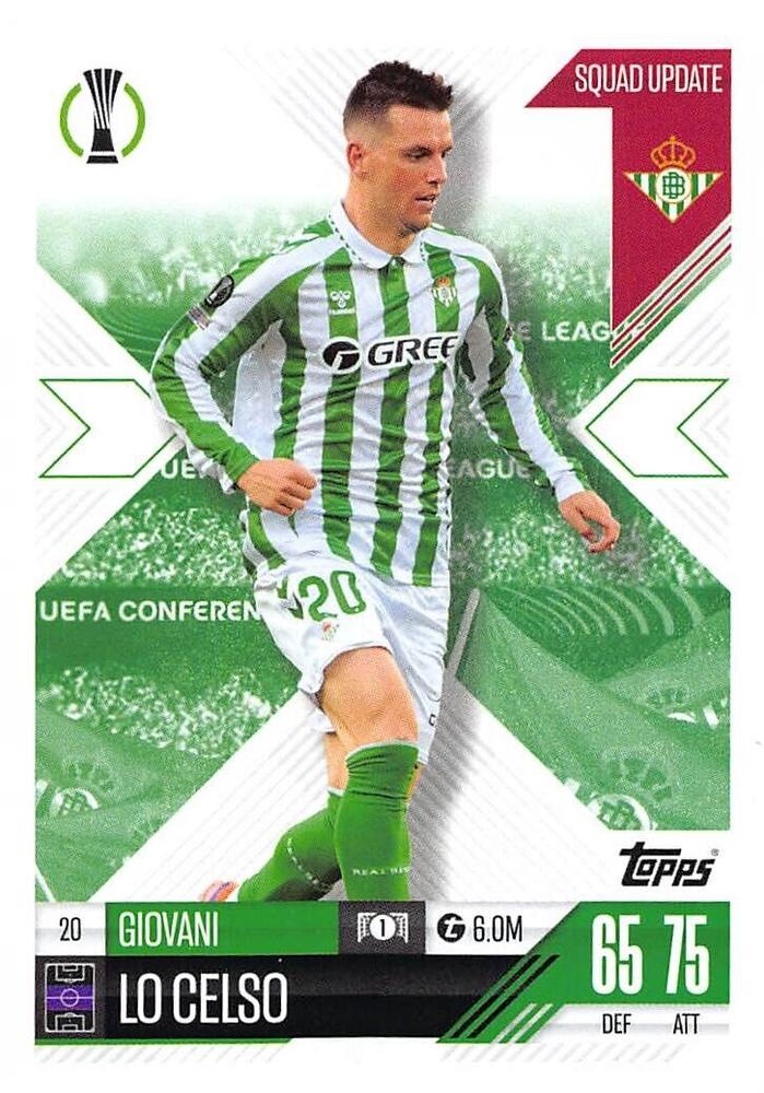 Giovani Lo Celso 2024 Topps Match Attax UEFA Club Competitions Extra