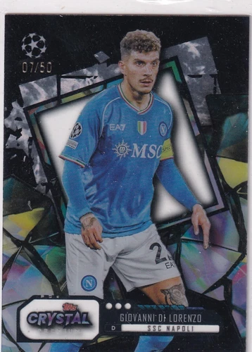Giovanni Di Lorenzo 2024 Topps Crystal Premium Champions League Noir /50