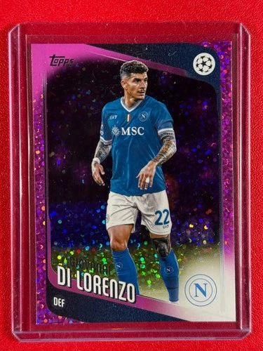 Giovanni Di Lorenzo 2025 Topps UEFA Club Competitions Pink Holo Foil