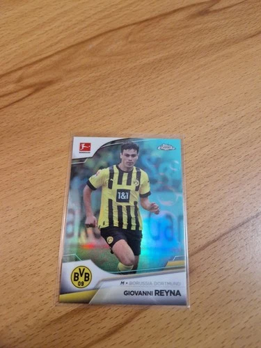 Giovanni Reyna 2022 Topps Chrome Aqua Bubble /275