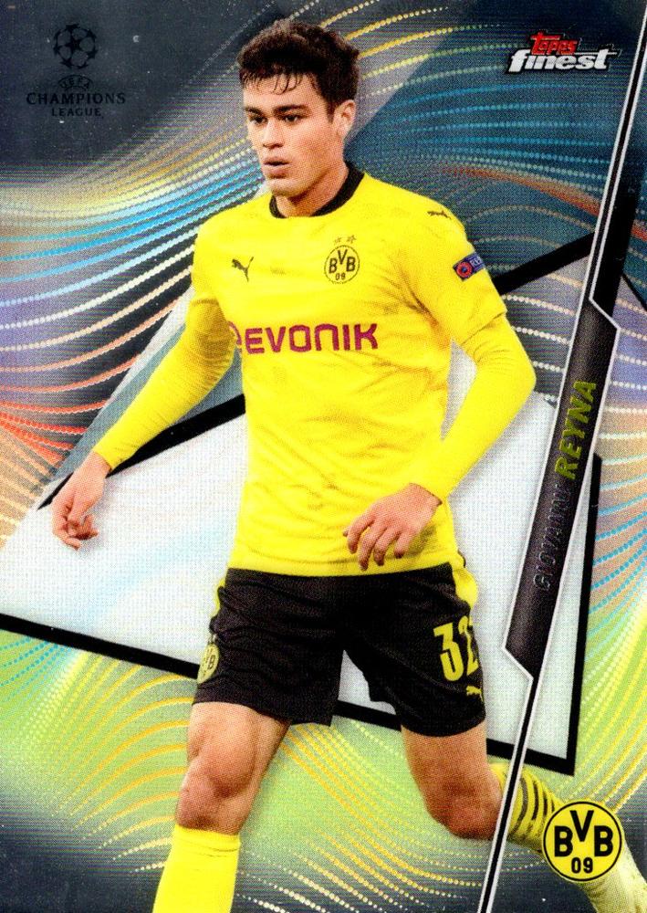 Giovanni Reyna 2020 Topps Finest UEFA 55