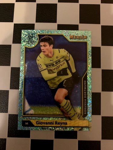 Giovanni Reyna 2021 Topps Merlin Chrome Aqua Speckle /199