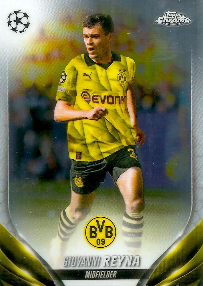 Giovanni Reyna 2023 Topps Chrome UEFA Club Competitions